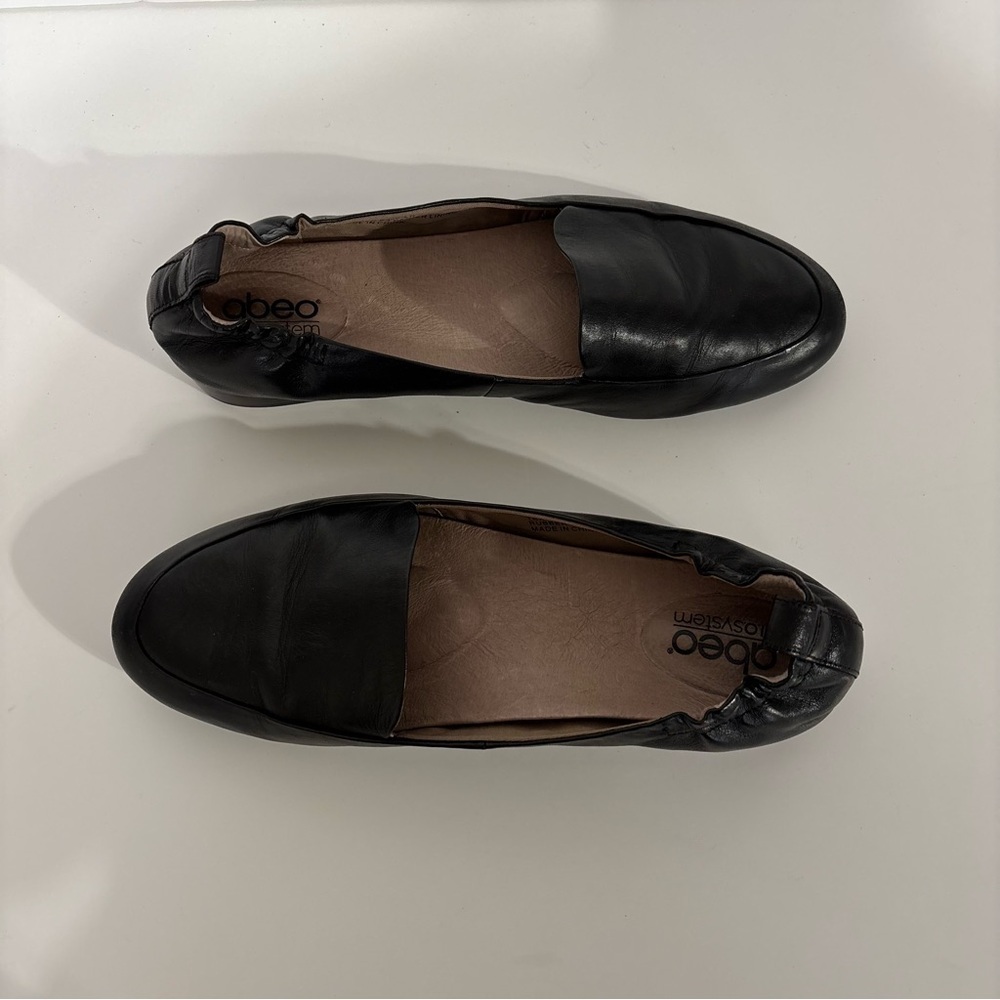 Abeo Bio System‎ Black Leather Slip-On Shoes Size 9.5M - Picture 4 of 7